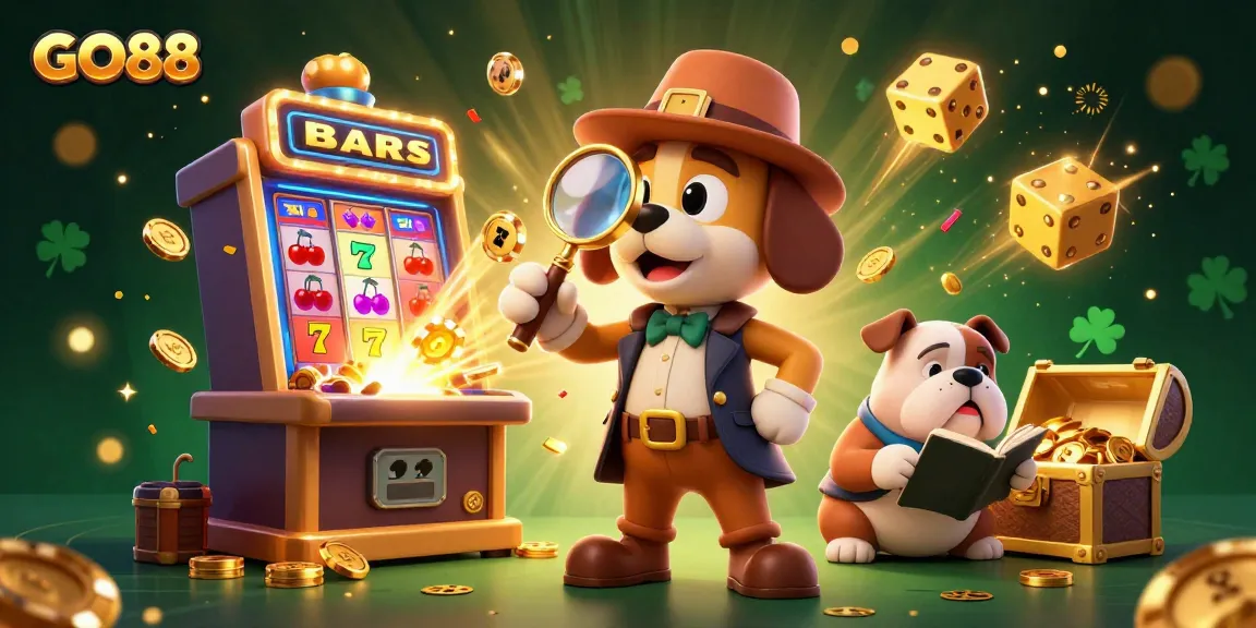 Engage in thrilling gameplay at GO88 with vivid casino elements, featured in a colorful scene.