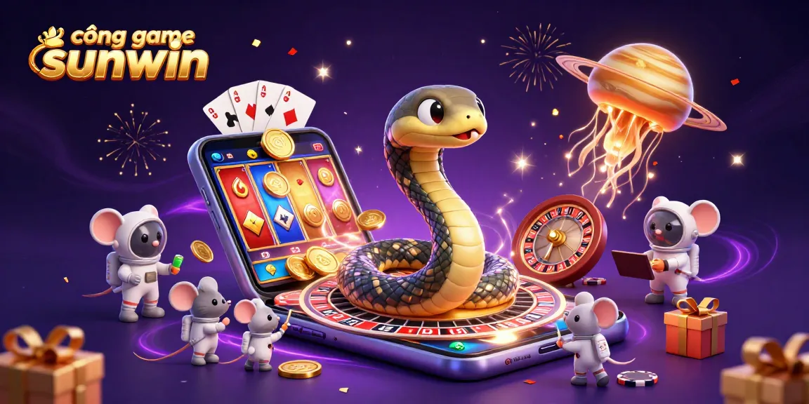 Experience the thrills at cổng game sunwin, where cosmic dealers and gaming mice come alive amidst rich casino excitement.