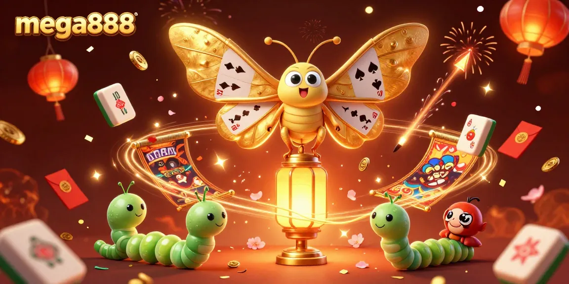 Experience thrilling wins with mega888's dynamic slot gameplay in this vibrant casino scene.