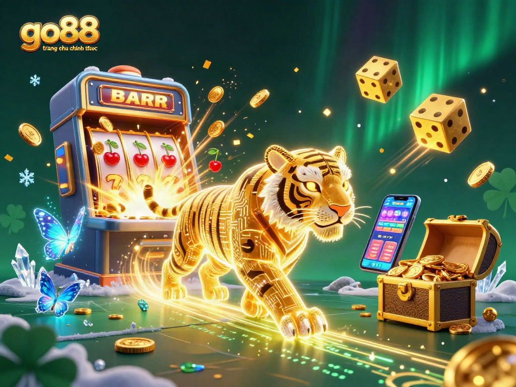 Experience casino excitement with go88 trang chu chinh thuc, featuring vibrant 3D casino elements and characters.
